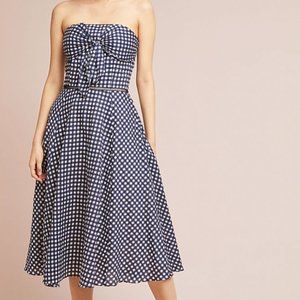 Shoshanna Bowed Gingham Dress